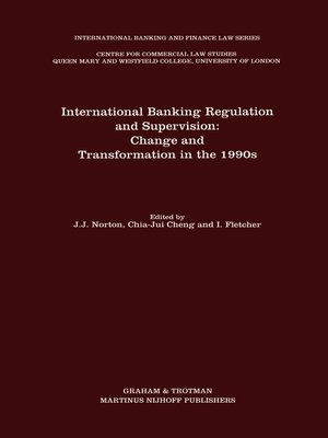 cover image of International Banking Regulation and Supervision